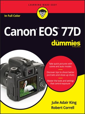 cover image of Canon EOS 77D For Dummies